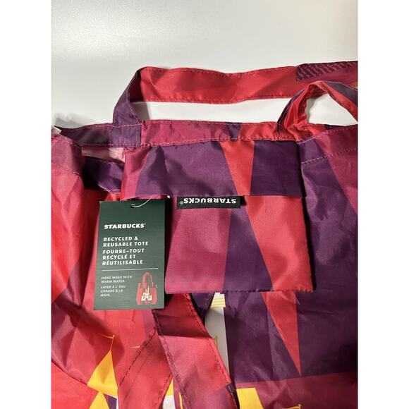 Disney Parks 2023 Disneyland Castle Starbucks Fold-able Tote Bag - Picture 3 of 3